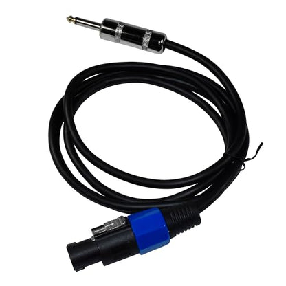 HQRP 6ft Speakon to 1/4-inch (6.35mm) TS Cable Compatible with Fender MB 1200 Bass Power Amp ; Gallien-Krueger MB200 Bass Amplifier / MB800 Bass Head