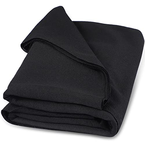 Facmogu Speaker Grill Cloth, 67"x20" Speaker Cloth Speaker Fabric Cover | Stereo Mesh Fabric | Replacement for Home Stage Audio Speakers, Subwoofer Repair | Offer Good Buffer Protection | Black