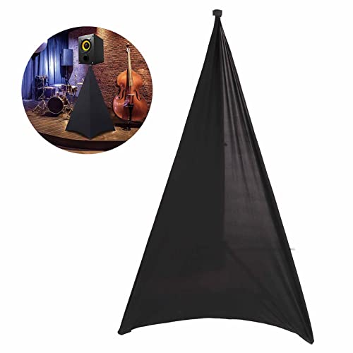 Speaker Stand Stretch Cover Tripod Stand Skirt Skrim 360 Degree Cover for Speaker Lighting Black