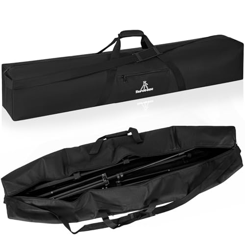 TORIBIO Tripod Carrying Case, 41x8x8in Heavy Duty Tripod Bag with Shoulder Straps and Handles, Multifunctional Monopod Case for Music Stand, Lights, Speakers, Cameras, Booms, Microphone Stands - size: 41 x 8 x 8 in