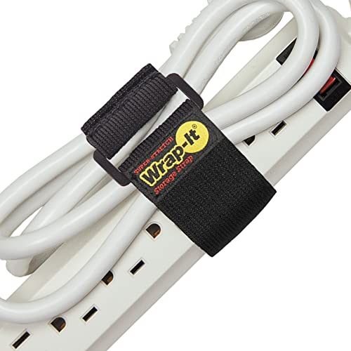 Super-Stretch Wrap-It Storage Cinch Straps - 9" (10 Pack) - color: Black, size: 9" (10 Pack)