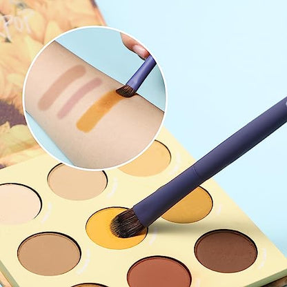 Makeup Brushes, EIGSHOW 5 Color Essential Travel Makeup Brush Set with Ultra Soft Synthetic Fibers for Powder Blush Concealer Contouring Highlighting - color: Light 5 colors