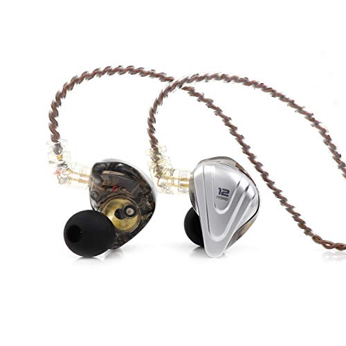 Linsoul KZ ZSX 5BA+1DD 6 Driver Hybrid in-Ear HiFi Earphones - color: Black, style: Without Mic