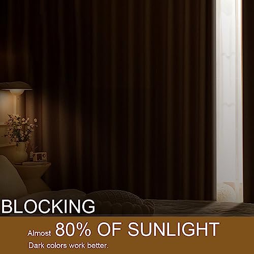 DWCN Velvet Curtains 63 inches Long- Room Darkening Light Blocking Window Drapes for Nursery Bedroom, Living Room, Tieable Solid Grommet Curtains & Drapes, W52 x L63, Lavender, 2 Panels - color: Lavender, size: 52"W x 63"L (Pack of 2)