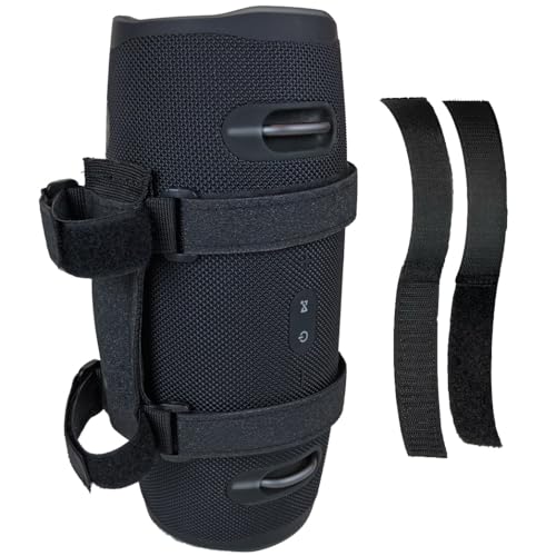 Bushwhacker Jumbo Speaker Mount for Large Bluetooth Speakers 12"-24" Circumference Great for UTV Golf Cart Boat Wakeboard Tower Holder Strap Wireless Attachment Roll Bar Rail Hold Accessory SxS