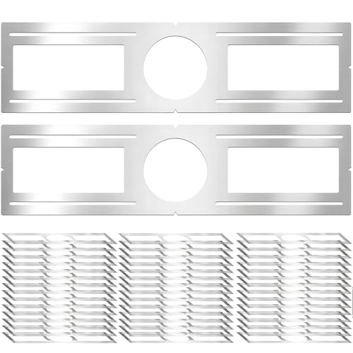 New Construction Mounting Plate, 4 Inch, LED Recessed Lighting Housing Kits, Flat Steel Rough in Bracket Fixture for LED Light Bar, 12PC Shallow Recessed Lighting Housing Plate - size: 4 Inch,12 Pack