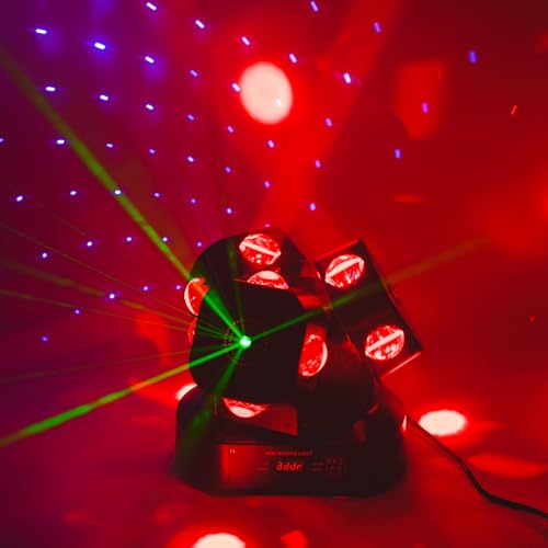 3Head Moving Head DJ Light 12LEDs Rotating Beam Stage Lights Pinspot Lights Uplighting Light-s for Events Sound Activated DMX512 for DJ KTV Disco Party Wedding Concert Christmas Festival - color: 12LED Stage Light w/ Special Lights