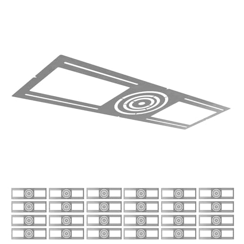 ASD 24 Pack New Construction Mounting Plate, 3/4/6 Inch Wafer Light Bracket - color: Symmetric 3-4-6", size: 24 Pack
