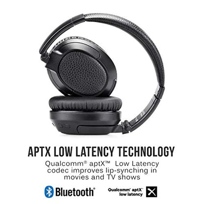 MEE audio Matrix Cinema Bluetooth Wireless Over-Ear High Resolution Stereo Headphones with aptX Low Latency for Improved Lip Sync & CinemaEAR Audio Enhancement for Clearer Sound in Movies and TV Shows - style: Low Latency Headphones Only