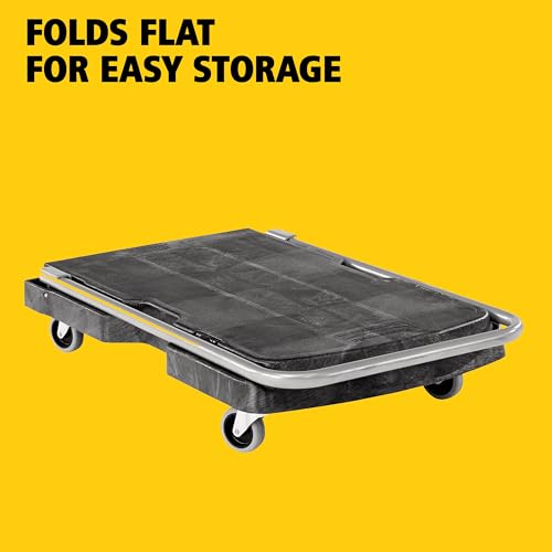 Rubbermaid Commercial Products Convertible Folding Utility Dolly/Cart/Platform Truck with wheels, 250 lbs Capacity, for Moving/Warehouse/Office - style: 250 lb. Capacity, 3" Casters
