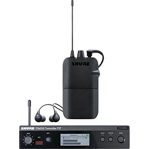 Shure PSM300 P3TR112GR Wireless In-Ear Personal Monitoring System with SE112 Earphones - J13 Band - size: Single, style: J13 Band (566-590 MHz)