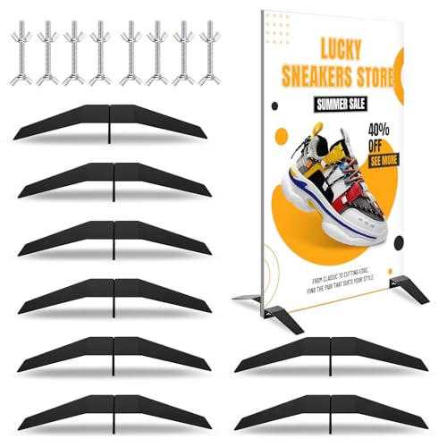 16 PCS Spider Feet Board Sign Holder Base Floor Mount Stand