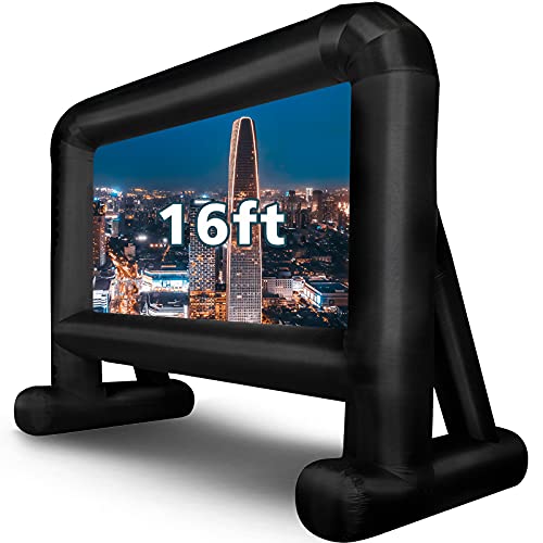 Inflatable Movie Screen Outdoor, OUTTOY Inflatable Projection Screen 16FT - size: 16 ft