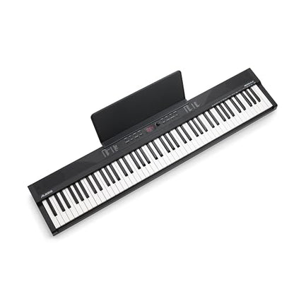 Alesis Recital Play 88-Key Piano Keyboard Bundle | Portable, 480 Voices, Split/Layer Modes, Includes Lessons, Stand, Sustain Pedal, Headphones, Carry Bag, for Beginners - size: 88 keys + accessories, style: Recital Play w/ Accessories