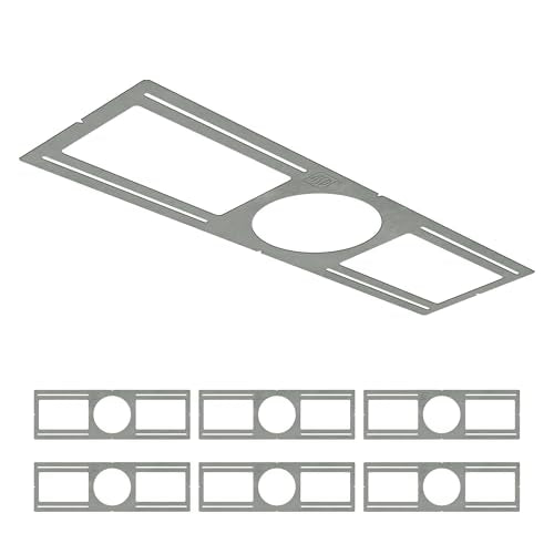 ASD 6 Pack New Construction Mounting Plate, 6 Inch Wafer Light Bracket - color: Symmetric 6", size: 6 Pack