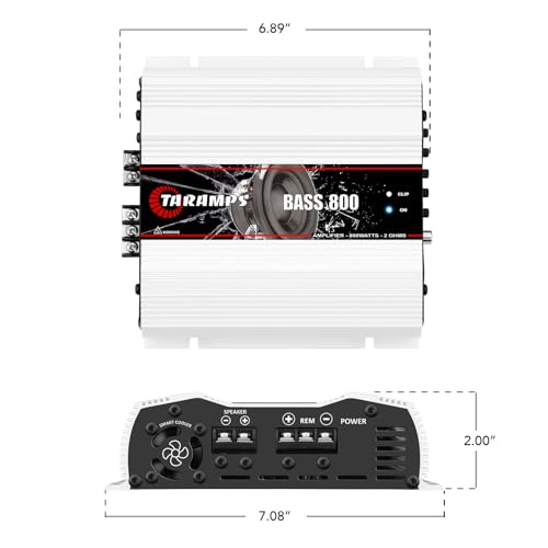 Taramps BASS 800 2 Ohms 800W RMS Monoblock Subwoofer Car Audio Amplifier