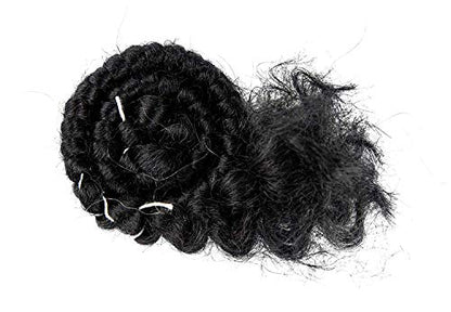 Mehron Makeup Crepe Hair - BLACK, Special FX Fake Hair - color: Black