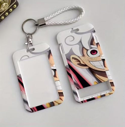 4 Pcs Cute Anime Retractable Badge Reel Holders – Clip-On ID Badge Holders with Keyring & 24” Cord Extension – Fun Animal Nurse & Office Badge Reels for Teachers, Students & Professionals
