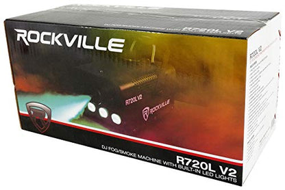 Audiosavings Bundle: (2) ADJ DOTZ PAR 100 RF RGB COB LED Par Can Wash Light Bundle With (2) RV RLB40 Padded Travel Bag & (2) RV RDX3M25 3 Pin DMX Lighting Cables & RB R720L Fog Smoke Machine (Items 7)