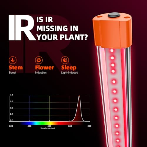 Spider Farmer SUPP-UV30 & IR16 LED Grow Light Bars Set 23.6" (4-Bar) | 365-370nm UV & 730-745nm IR Supplemental Light for Indoor Plants, Grow Tents - size: UVR3016