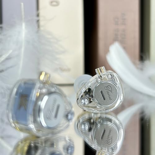 KZ Taurus in Ear Monitor Headphones, Horizontal 2DD in Ears, Gaming Earbuds, Noise Isolating Ear Buds Sound Localization in-Ears for Singers Musicians Audiophiles - color: Clear, style: with Mic