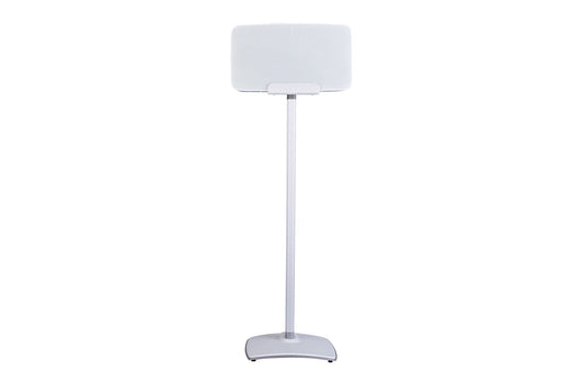 SANUS Wireless Speaker Stand for Sonos Five and Sonos Play:5 - Audio Enhancing Design for Vertical & Horizontal Audio with Built-in Cable Management & Premium Alloy Materials WSS52-W2 (White) - color: White