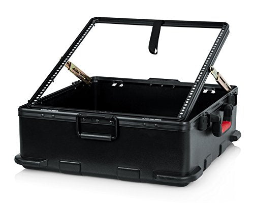 Gator Cases Molded Flight Case for Rack Mountable Mixers Up to 12U Rack Space with TSA Approved Locking Latch (GTSA-MIX12PU) - size: 12U Pop-Up