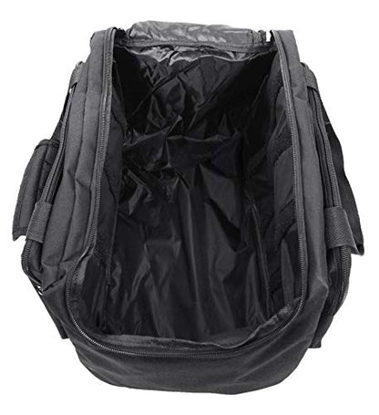 Rockville RLB80 Universal Travel Bag Fits 4x Slim Par Lights+Controller+Cables | Fits Controller, Removable Compartment Dividers, Zippered Front Pocket, Padded Handles, 3 lbs, Carry Case, Thick Padding