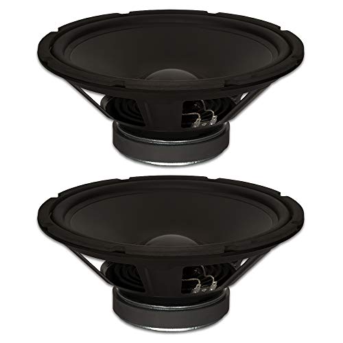 Goldwood Sound, Inc. Stage Subwoofer, Rubber Surround 12" Woofers 290 Watts Each 4ohm Replacement 2 Speaker Set (GW-1244-2)