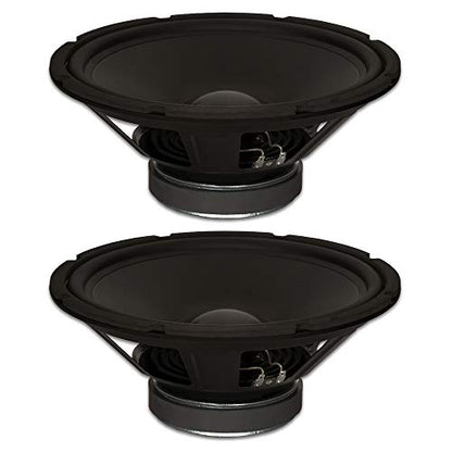 Goldwood Sound, Inc. Stage Subwoofer, Rubber Surround 12" Woofers 290 Watts Each 4ohm Replacement 2 Speaker Set (GW-1244-2)