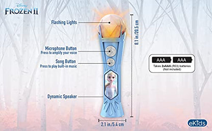 Disney Frozen Toy Microphone for Kids with Music and Lights, Toddler Toys - color: Frozen