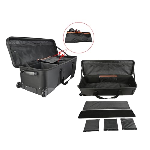 MagicLine Studio Trolley Case 47.2x15x13 in, Rolling Camera Bag with Wheels - size: 47.2" without side pocket