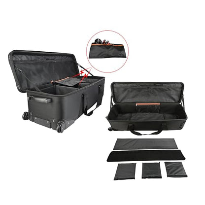 MagicLine Studio Trolley Case 47.2x15x13 in, Rolling Camera Bag with Wheels - size: 47.2" without side pocket