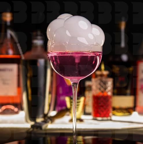 Flavor Blaster Bubble Mixture - 6 fl oz | Premium Drink Presentation | Stunning Cocktail Smoke Bubbles | Edible Tasteless & Odorless | Bubbles Last Up to 3 Minutes | 1 Bottle Produces 1000 Bubbles
