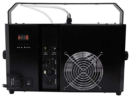 Audiosavings Bundle: Hurricane Haze 4D DMX Water Based Haze Machine Hazer w/Remote+Timer Bundle with (2) HFG HF-G Gallon of Performance Haze Juice Fluids Replaces (3 Items)