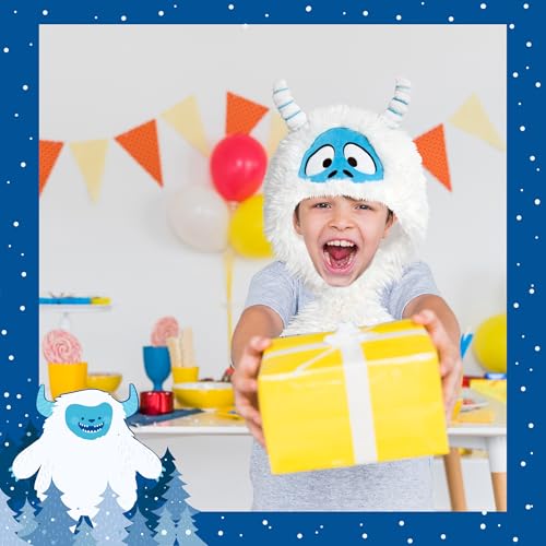 dressfan Plush Animal Hat with Ear Flaps,Novelty Christmas & Birthday Gifts for Adults & Children,One Size Fits All - color: White