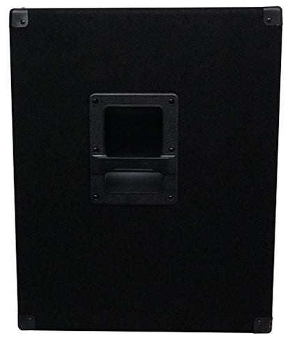 Rockville SBG1184 18" 1000W Pro DJ Subwoofer Bundle with WH4 Caster Wheels | Passive, 4 Ohm, SpeakON/1/4" In/Out, 500W RMS, 96dB, Pole Mount, Dual Ported MDF, 3" Locking Swivel Steel Wheels, 2-Items