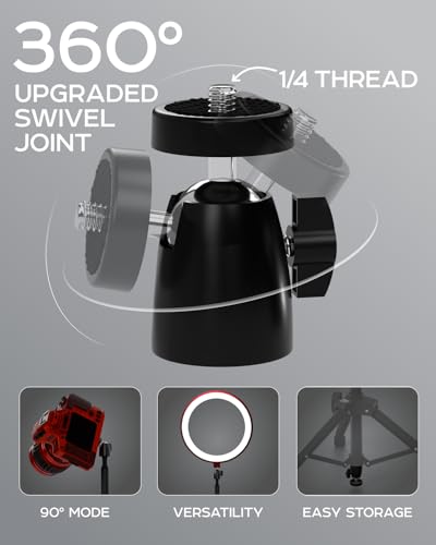 Projector Stand Tripod, Tall Floor Stand, Adjustable Height 27" to 62"