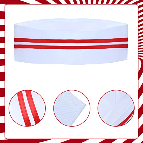 Keymall Waiter Costume Kit-Soda Jerk Costume Kit-Including 3 Pieces Hat Apron Bow Tie For Halloween 1950s Theme Costume - color: Set a