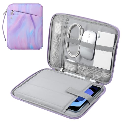 MoKo 9-11 Inch Tablet Sleeve Carry Case Padded Protective Bag with Handle | Fits New 11-inch iPad Air 4 2026/Pro M5/ A16, iPad 10th/Air 5/4th 10.9, i-Pad 9/8th 10.2,Tab S9/S8 11, Fantasy Purple - color: Fantasy Purple, size: 9-11 Inch