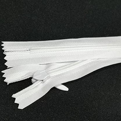 Leekayer 30PCS Invisible Nylon Coil Zipper,Clothing Zipper,DIY Sewing Tool | Invisible Nylon Coil Zipper DIY Sewing Tools for Craft Special(12inch,White) Leekayer - color: White, size: 12inch-30PCS