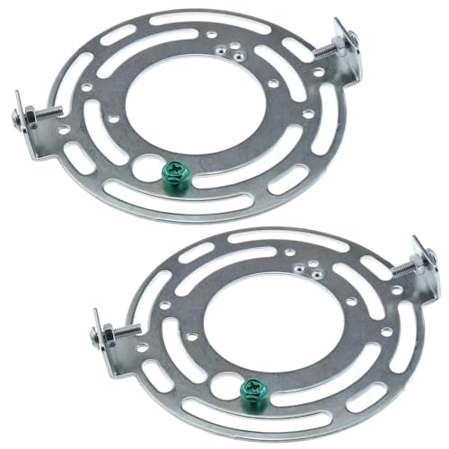 115mm (4.53 inch) Universal Light Fixture Mounting Bracket Kit, 2 Sets Round Ceiling Light Plates, Close-to-Ceiling, Pendant Lights