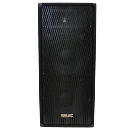 Seismic Audio FL-122P-Single Dual Premium 12-Inch PA/DJ Speaker Cabinet with Titanium Horn 700-Watts RMS per Cabinet - size: Single
