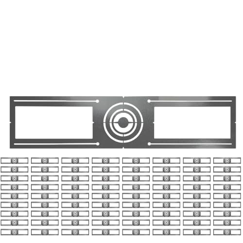72 Pack Extra Long 34.5" New Construction Mounting Plate 3" 4" 6" - Galvanized Steel Slim Rough-in Bracket with Round Hole for LED Recessed Downlight Plate - size: Extra Long Multi 3,4,6
