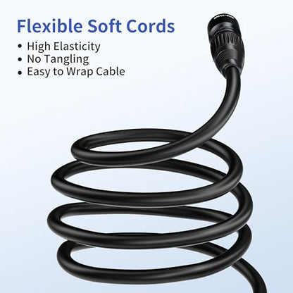 SMALL-EYE 5 Pin DMX Cables 10 ft 4-Pack, 4-Core Male to Female - size: 10 feet -4 Packs