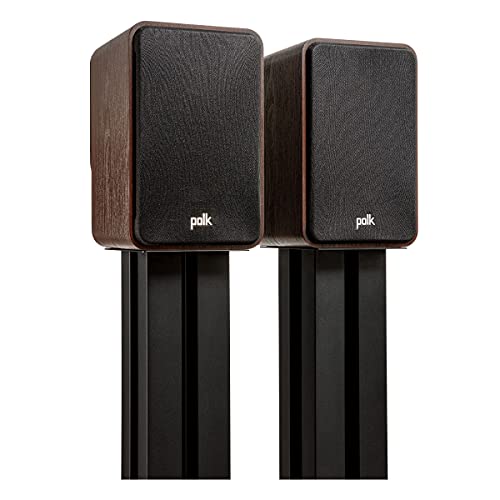 Polk Audio Signature Elite ES15 Bookshelf Speaker Pair, Contemporary Walnut - color: Walnut, size: ES15