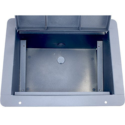 FBL12+AC Recessed Floor Box With 6 XLR Female, 2 XLR Male, 2 Ethernet, 2 TRS + Duplex AC (Pre-wired: 18" Wires) - color: Pre-wired: 18" Wires