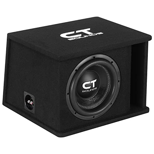 CT Sounds Single 10” 1300W Loaded Tropo Series Ported Car Subwoofer Box - TROPO-1X10D2 - size: Single 10"