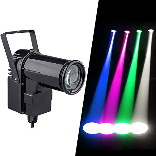 12w RGBW Disco Ball Lights Mirror Ball Light, Pinpoint Spotlight Disco Spot Lights Dj Pinspot DMX Led Pin Spotlight - color: 12w RGBW 4IN1 Black Body