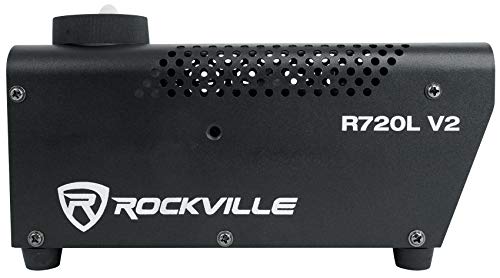 Audiosavings Bundle: (2) ADJ DOTZ PAR 100 RF RGB COB LED Par Can Wash Light Bundle With (2) RV RLB40 Padded Travel Bag & (2) RV RDX3M25 3 Pin DMX Lighting Cables & RB R720L Fog Smoke Machine (Items 7)
